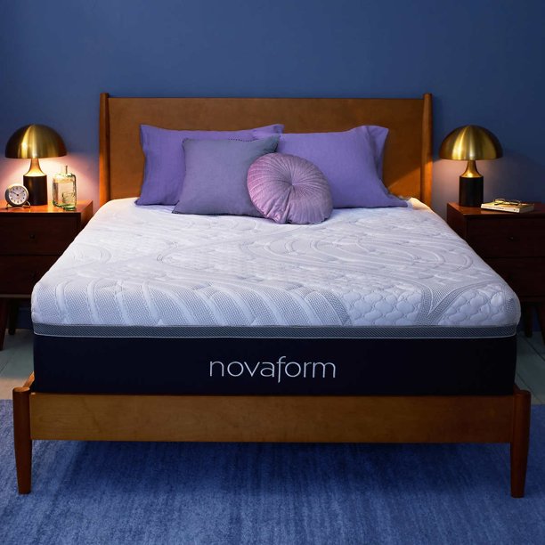 Novaform 14″ Comfort Grande Plus Memory Foam Medium Mattress, Queen